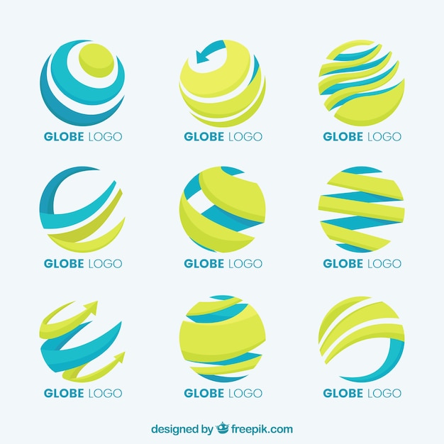 Download Free Download Free Earth Globe Yellow And Blue Logo Collection Vector Use our free logo maker to create a logo and build your brand. Put your logo on business cards, promotional products, or your website for brand visibility.
