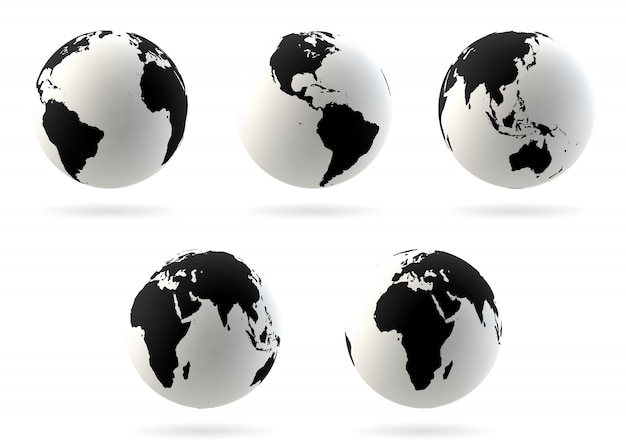 Download Free Earth Globes Set Premium Vector Use our free logo maker to create a logo and build your brand. Put your logo on business cards, promotional products, or your website for brand visibility.