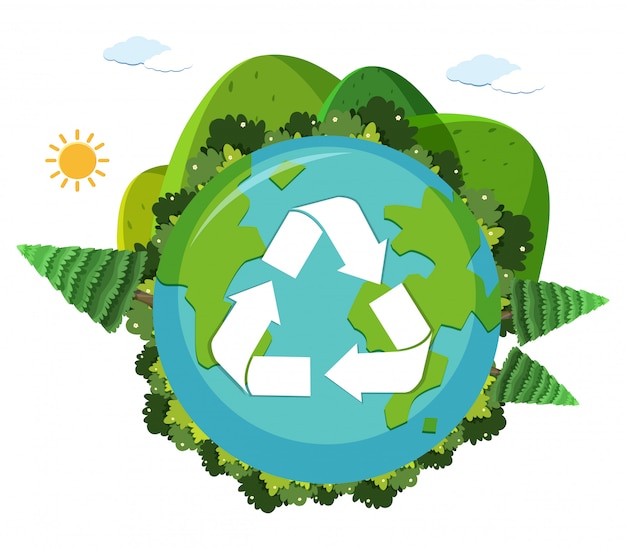 Download Free An Earth Recycle Logo Premium Vector Use our free logo maker to create a logo and build your brand. Put your logo on business cards, promotional products, or your website for brand visibility.