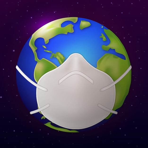 Download Free Earth Wearing Mask For Covid 19 Premium Vector Use our free logo maker to create a logo and build your brand. Put your logo on business cards, promotional products, or your website for brand visibility.