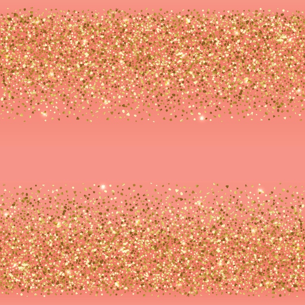 Premium Vector | Easte seamless horizon border with gold holiday