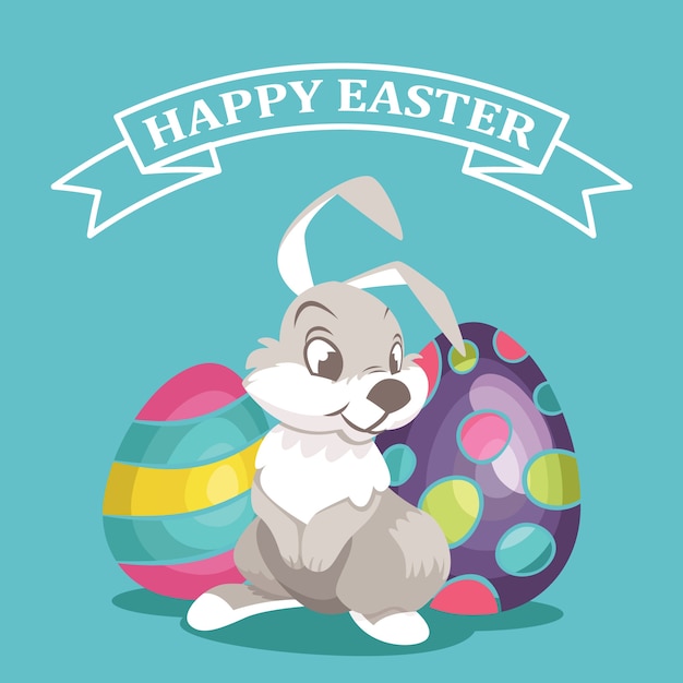 Easter background design | Free Vector