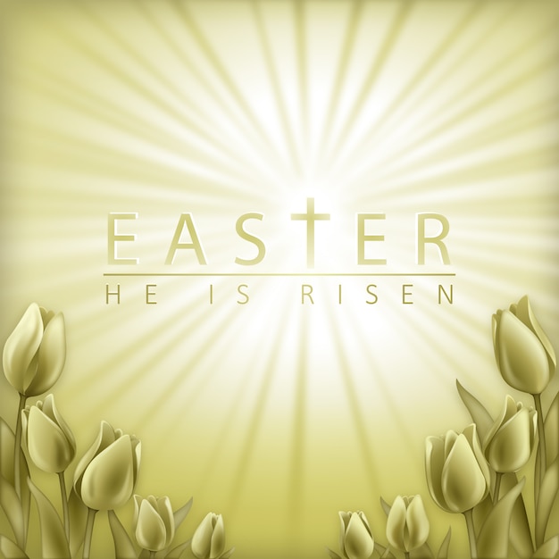 Free Vector Easter Background Design