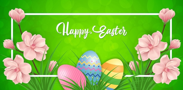 Free Vector | Easter banner design