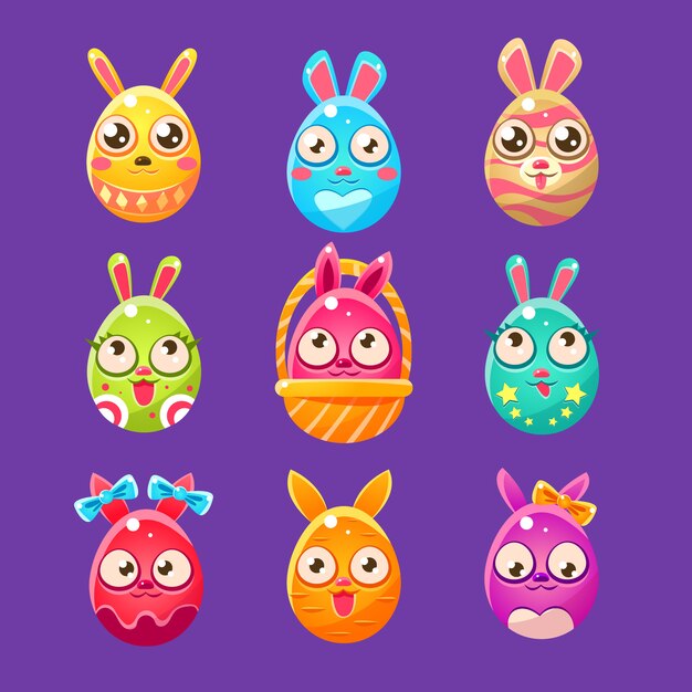 Download Easter bunny in shape of an egg in different designs ...