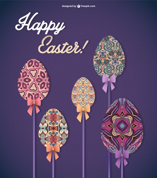 Download Free Easter Ecard Vector Freepik