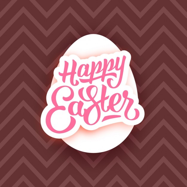 Easter egg brown background