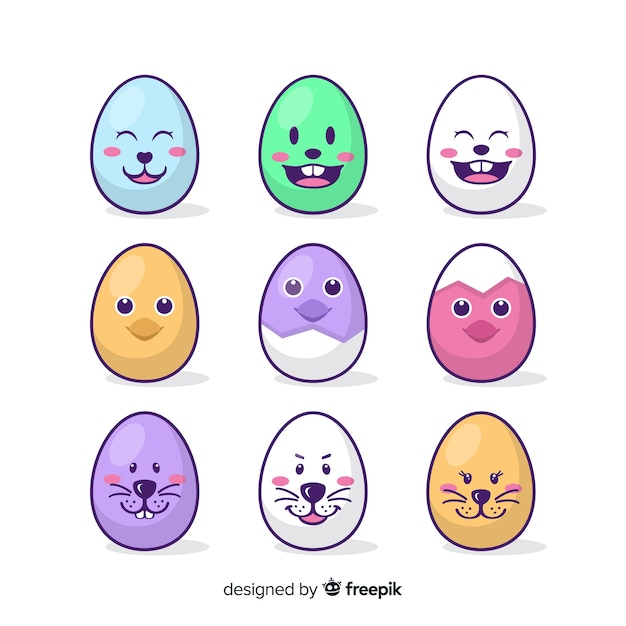 Free Vector | Easter egg collection