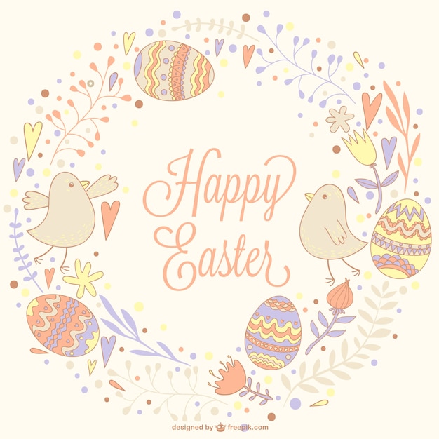 Free Vector | Easter hand drawn illustration