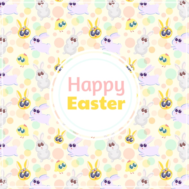 Premium Vector Easter pattern background