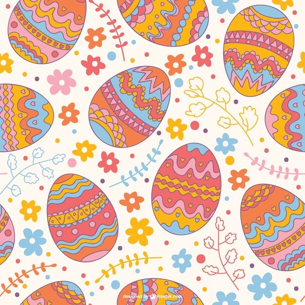 Easter seamless pattern Vector | Free Download