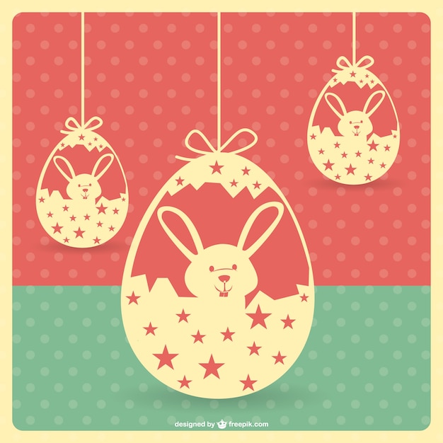 Download Easter vintage template | Free Vector