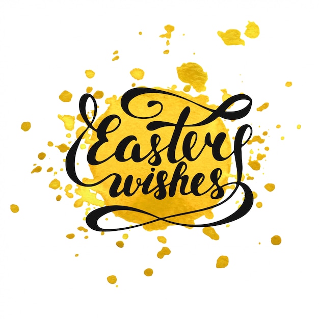 premium-vector-easter-wishes-lettering-card