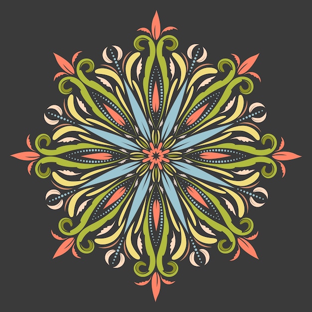 Download Eastern mandala in boho style | Premium Vector