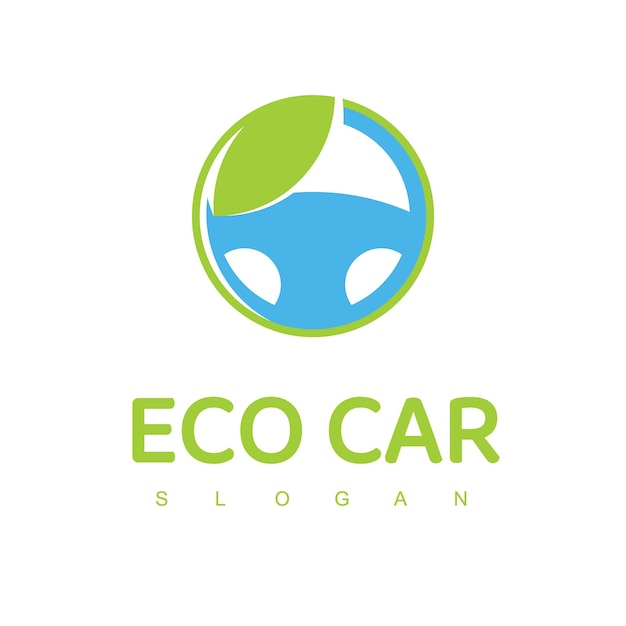 Premium Vector | Eco Car Logo Design Template Low Emission Car Logo ...