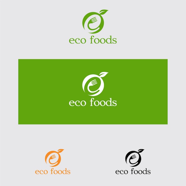 Premium Vector | Eco food logo