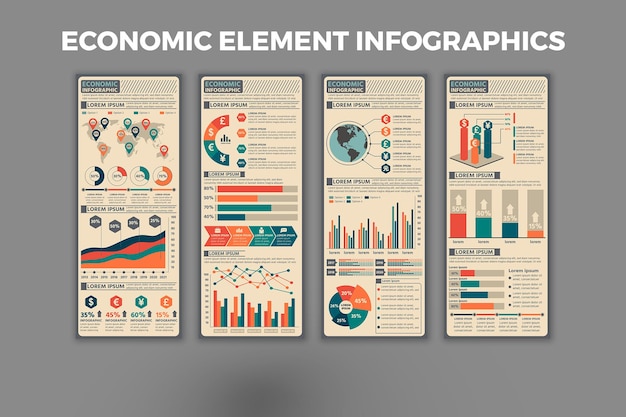 powerpoint free economic infographics templates