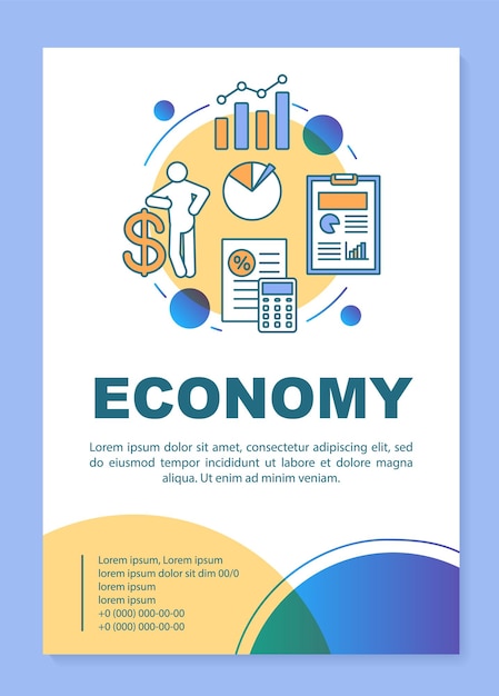 Premium Vector Economy Brochure Template Layout Economic System