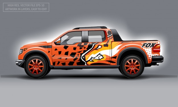 Download Free Editable Template For Wrap Suv With Orange Evil Fox Decal Hi Res Use our free logo maker to create a logo and build your brand. Put your logo on business cards, promotional products, or your website for brand visibility.