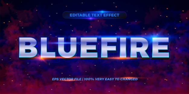 text on blue fire after effects template free download