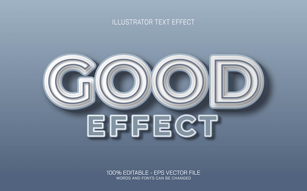 Premium Vector | Editable text effect, good effect style illustrations