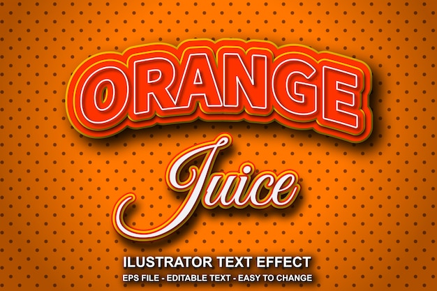 Download Free Editable Text Effect Orange Juice Premium Vector Use our free logo maker to create a logo and build your brand. Put your logo on business cards, promotional products, or your website for brand visibility.