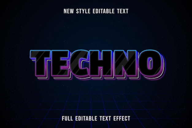 Техно текст. Techno edit