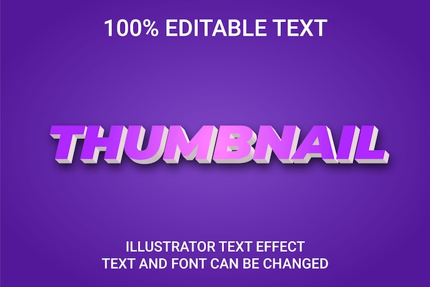 Premium Vector | Editable text effect - thumbnail text style