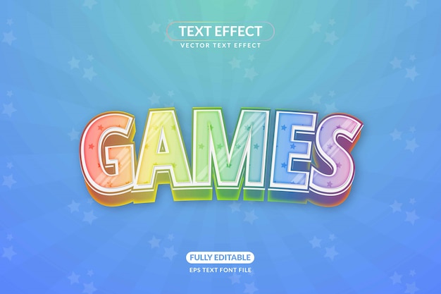 Premium Vector | Editable unicorn games text effect style