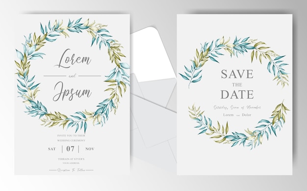 Download Premium Vector | Editable wedding invitation cards set ...