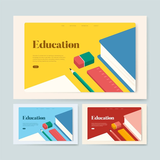 Education and learning informational website\
graphic