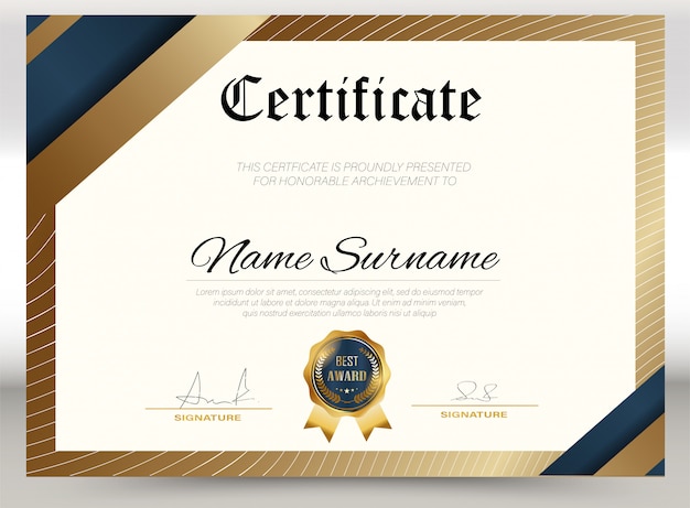 Premium Vector | Education certificate template diploma,vector luxury ...