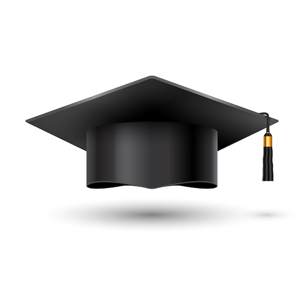 Premium Vector | Education graduation university cup on white