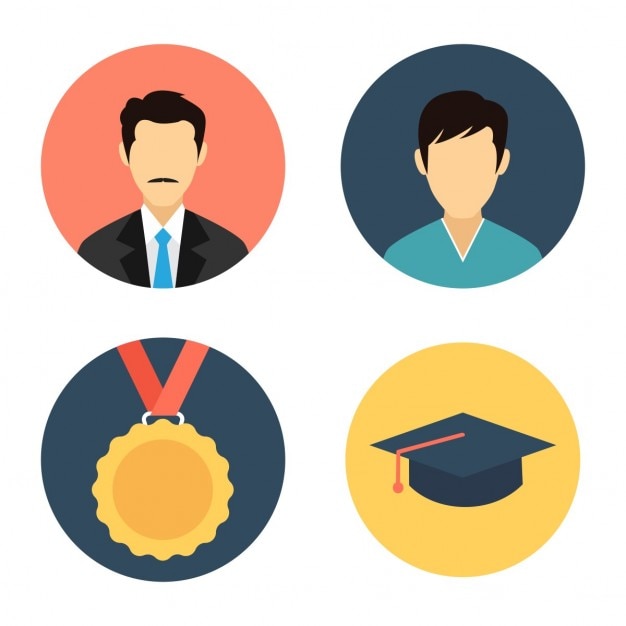 Education icon set | Free Vector