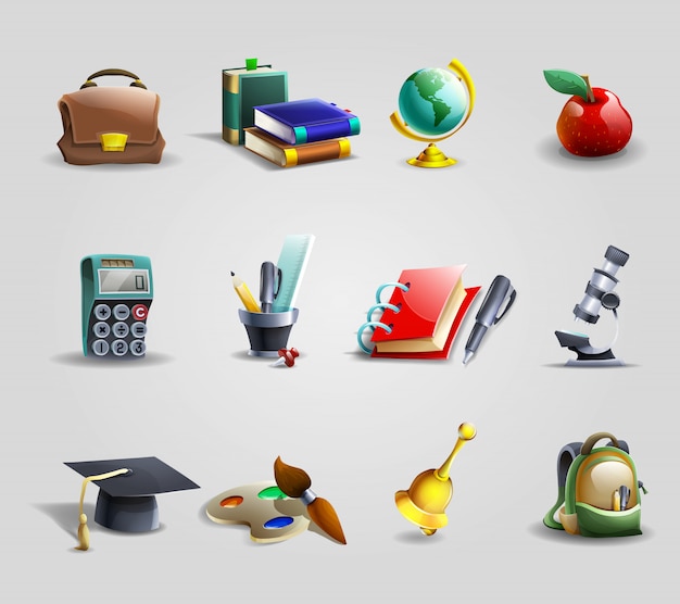 Download Education icons set Vector | Free Download