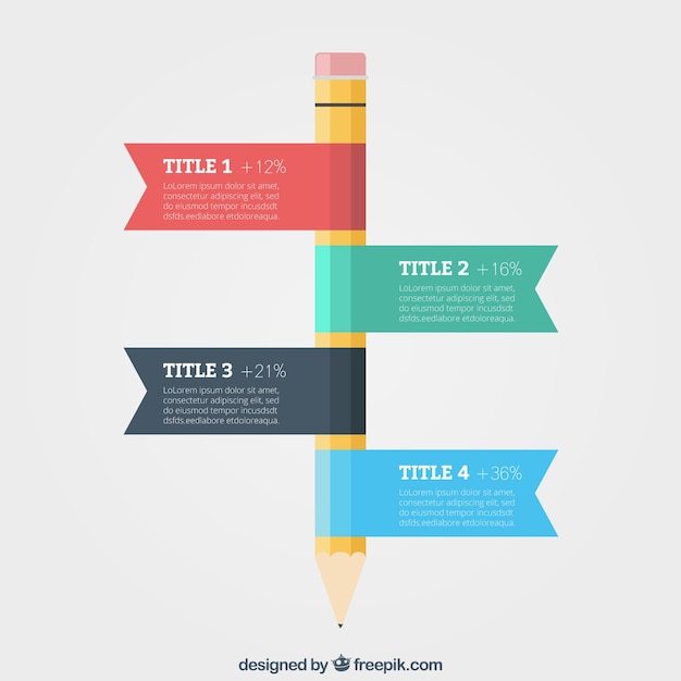 Education infographic template Vector Free Download