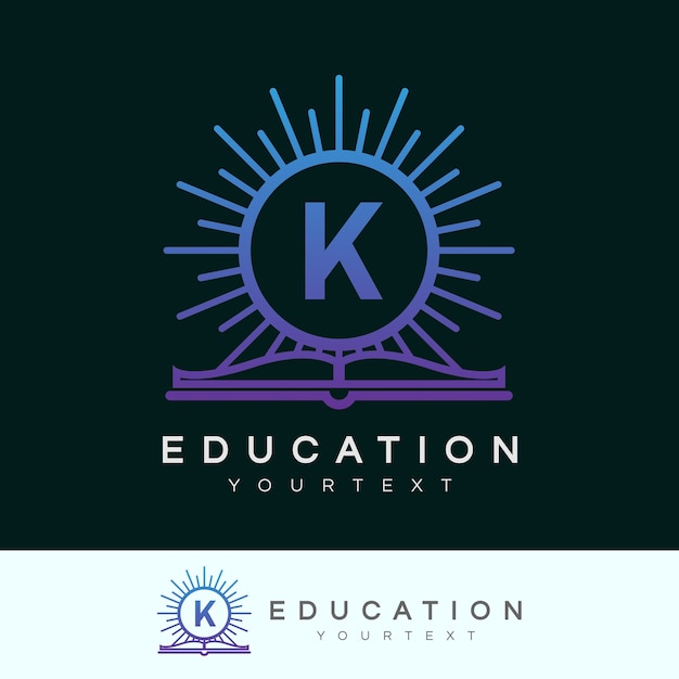 Download Free Education Initial Letter K Logo Design Premium Vector Use our free logo maker to create a logo and build your brand. Put your logo on business cards, promotional products, or your website for brand visibility.