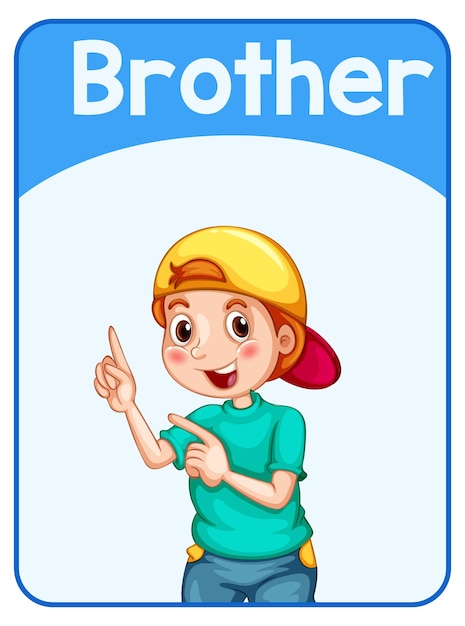 free-vector-educational-english-word-card-of-brother