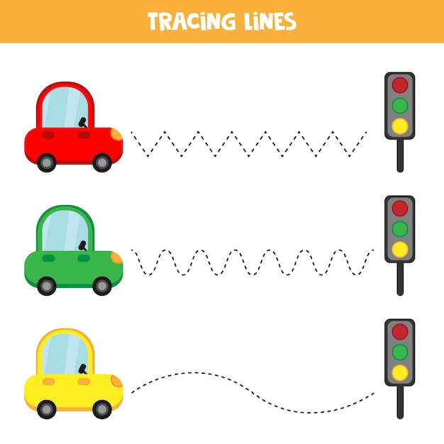 Premium Vector Educational worksheet for preschool kids. tracing