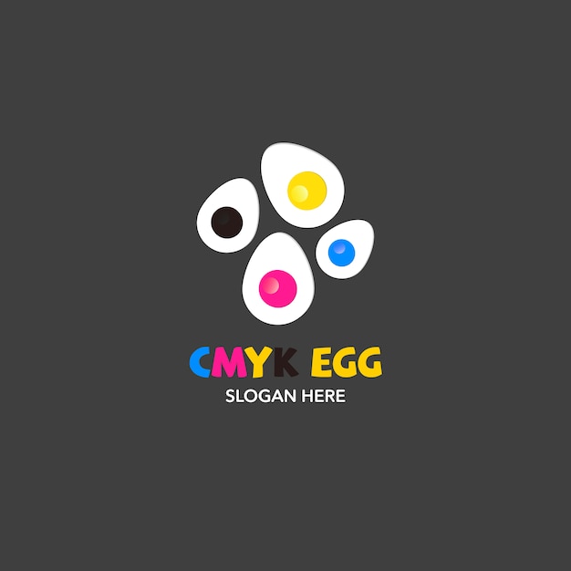 Eggs logo on grey background  Vector | Free Download