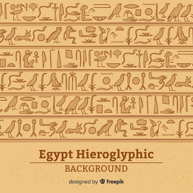 Download Egypt hieroglyphic background Vector | Free Download