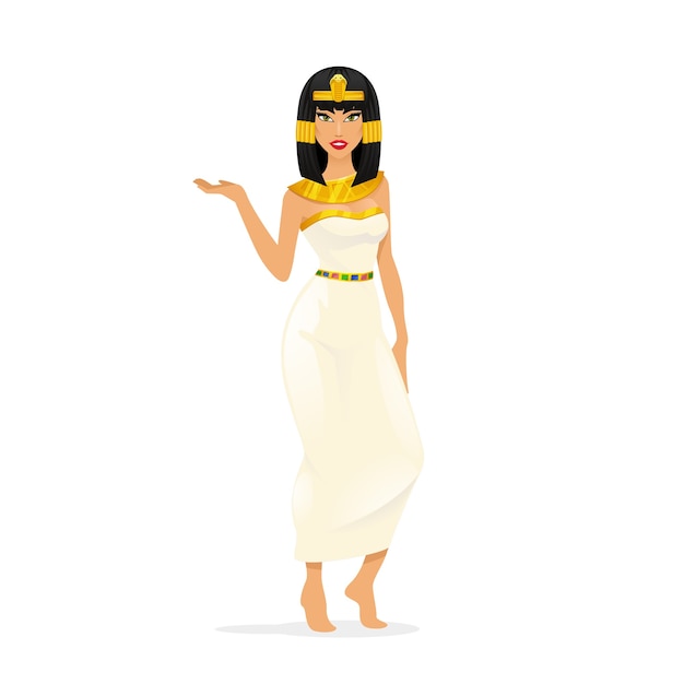 Premium Vector Egypt Queen Cleopatra Woman Portrait Attractive Sexy 