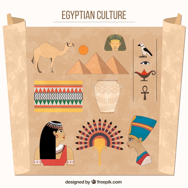 Egyptian culture drawings