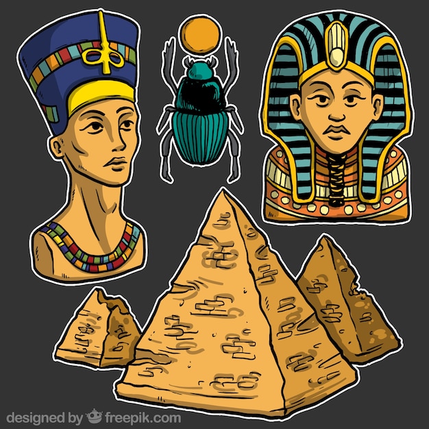 エジプトの文化イラスト 無料のベクター