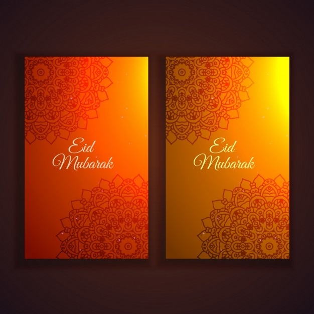 Eid festival flyers and banners set