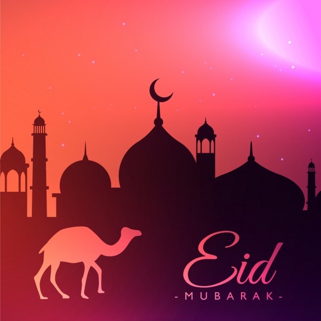 Eid festival greeting background