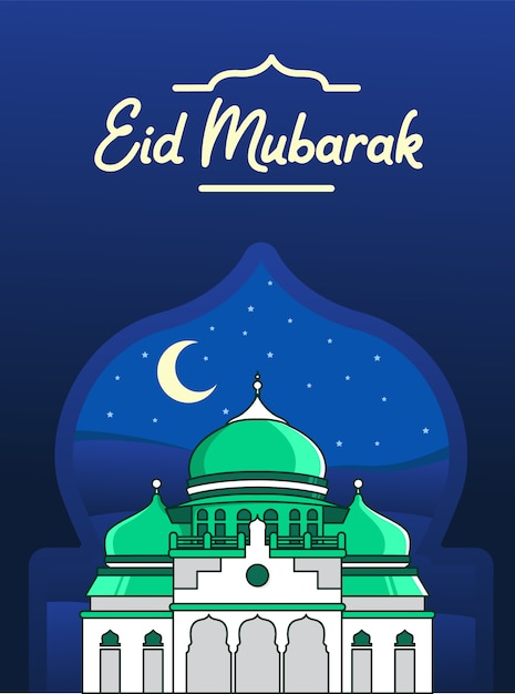 Premium Vector | Eid mubarak