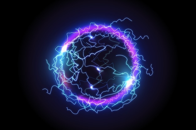 Free Vector | Electric ball with light effect