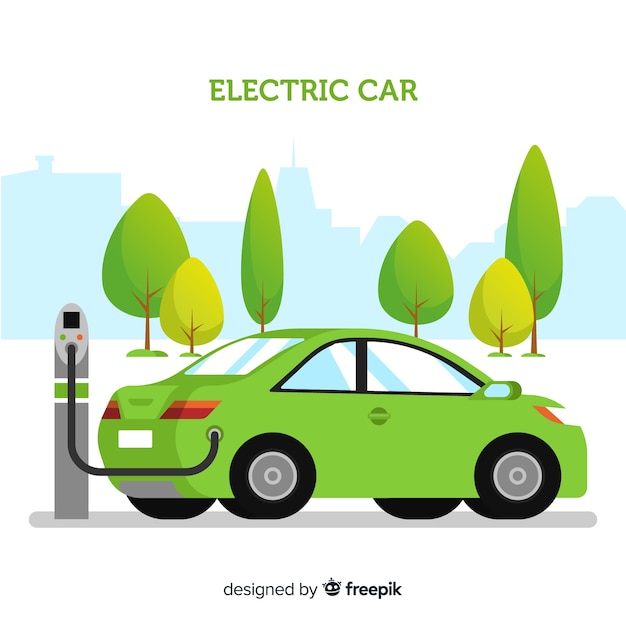 Free Vector Electric car