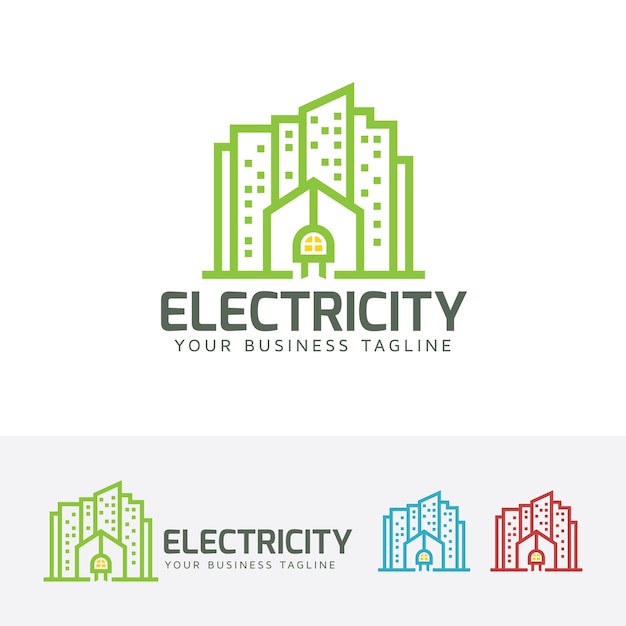 Download Free Electric City Building Logo Template Premium Vector Use our free logo maker to create a logo and build your brand. Put your logo on business cards, promotional products, or your website for brand visibility.
